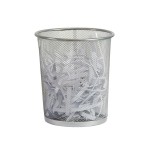 LIXEIRA METAL REDONDA 548 PRATA 8 LTS TN OFFICE