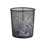 LIXEIRA METAL REDONDA 508 PRETA 8 LTS TN OFFICE