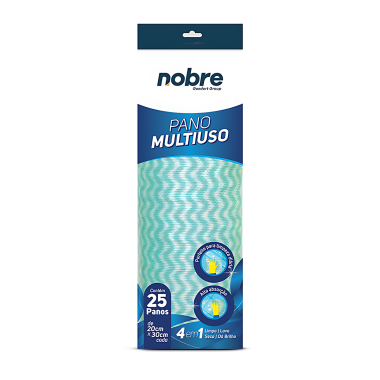 Pano Multiuso Multisec Verde com 25 Unidades - Nobre Pano Multiuso Multisec Verde com 25 Unidades - Nobre