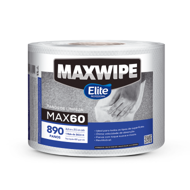 Pano Multiuso Maxwipe Elite Professional Branco – 26,8cm x 262,6m – 890 Panos Pano Multiuso Maxwipe Elite Professional Branco – 26,8cm x 262,6m – 890 Panos
