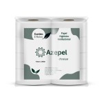 Papel Higiênico Institucional Folha Dupla 100% Celulose 8x300 - Azepel 