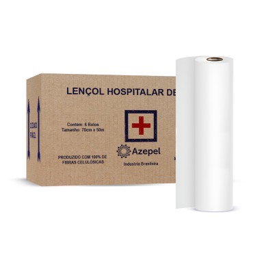 Lençol Hospitalar 100% Celulose 70x50 - Azepel