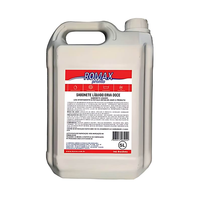 Sabonete Líquido Romax Erva Doce Branco - 5 Litros Sabonete Líquido Romax Erva Doce Branco - 5 Litros