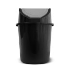 LIXEIRA PLASTICA BASCULANTE PRETA 13 LTS CVL