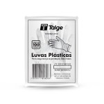 LUVA PLASTICA DESCARTAVEL C/100 NOBRE