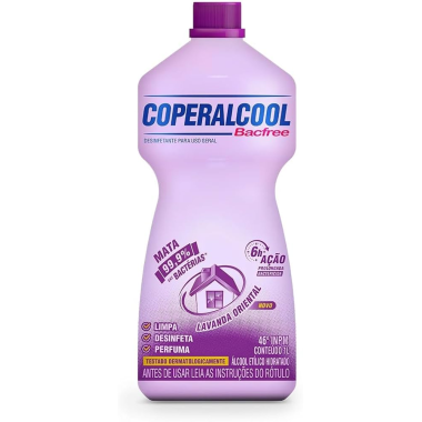 ALCOOL  PERFUMADO BACFREE LAVANDA ORIENTAL 46% COPERALCOOL