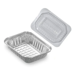 BANDEJA ALUMINIO C/ TAMPA PET  230 ML C/10 UN THERMOPRAT