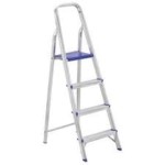 ESCADA DE ALUMINIO 4 DEGRAUS MOR