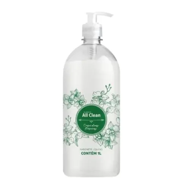 SABONETE LIQUIDO PUMP ORQUIDEAS BRANCAS ALL CLEAN 1 LT AUDAX