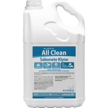 SABONETE LIQUIDO KLYNE PEROLIZADO FLORAL ALL CLEAN 5 LTS AUDAX