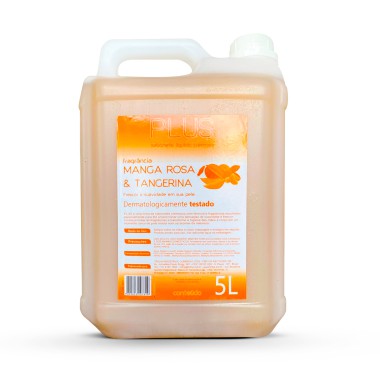 SABONETE LIQUIDO CREMOSO MANGA ROSA E TANGERINA PLUS 5 LTS TRILHA