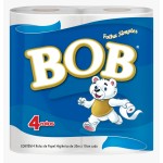 PAPEL HIGIENICO FOLHA SIMPLES 4X30 MTS BOB