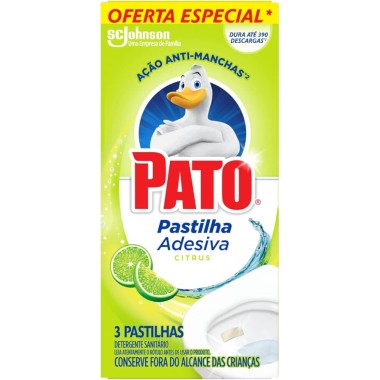 PASTILHA ADESIVA CITRUS C/3 UN PATO