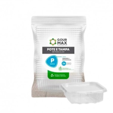 KIT POTE TAMPA RETANGULAR IDM RTG 500 ML C/24