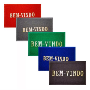 TAPETE CAPACHO EMBORRACHADO BEM-VINDO GIRA