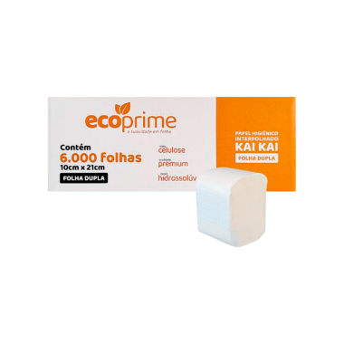PAPEL HIGIENICO KAI KAI FD 100% CELULOSE 30 GRS CX C/6000 ECOPRIME