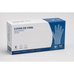 LUVA VINIL S/ PO C/100 P