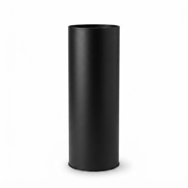 LIXEIRA INOX S/ TAMPA PRETA 30 LTS ECOBIN