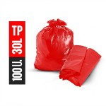 SACO DE LIXO 30 LTS C/100 TP  - VERMELHO