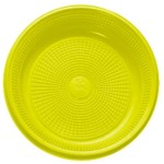 PRATO BOLO 15 CM BIO AMARELO C/10 TRIK TRIK