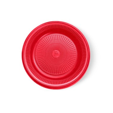 PRATO BOLO 15 CM BIO VERMELHO C/10 TRIK TRIK