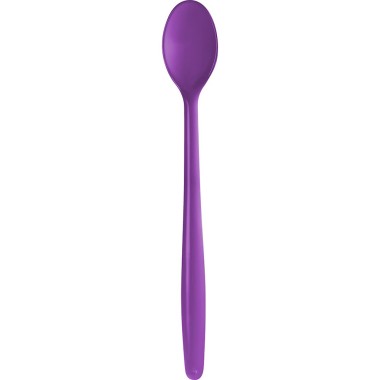 COLHER LONGA REFORÇADA ROXA C/50 STRAWPLAST