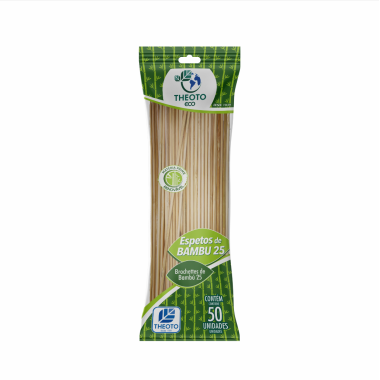 ESPETO DE BAMBU 25-3 250X3MM C/50 UN THEOTO