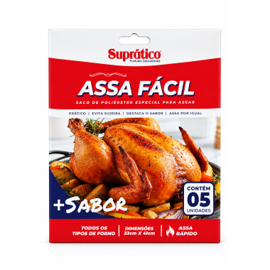 SACO POLIESTER ASSA FACIL 33X41 C/5 SUPRATICO