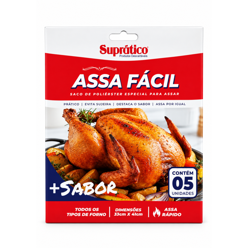SACO POLIESTER ASSA FACIL 33X41 C/5 SUPRATICO