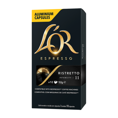 Cafe em capsulas l'or ristretto c/10 Cafe em capsulas l'or ristretto c/10