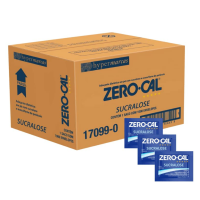 Adoçante Zero-Cal Sucralose em Pó – Caixa com 1000 Sachês de 0,6g