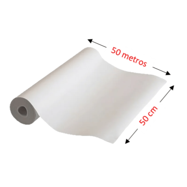 Lencol hospitalar baby virgem 50m x 50cm Lencol hospitalar baby virgem 50m x 50cm