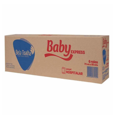 Lencol hospitalar baby virgem 70m x 50cm c/6 Lencol hospitalar baby virgem 70m x 50cm c/6