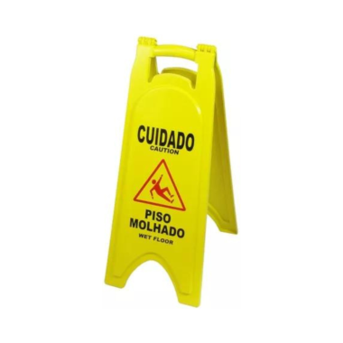 Placa sinalizadora piso molhado Placa sinalizadora piso molhado