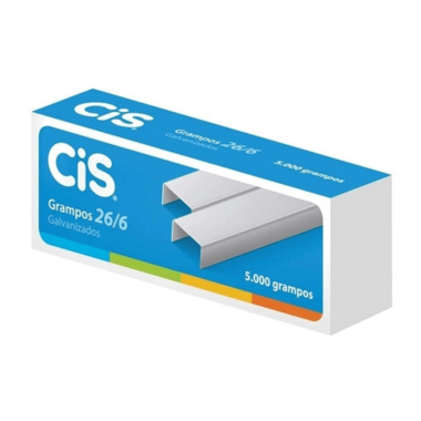 Grampo para grampeador 26/6 c/5000 Grampo para grampeador 26/6 c/5000