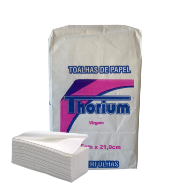 Papel toalha interfolha 100% celulose 22,5 x 21 thorium Papel toalha interfolha 100% celulose 22,5 x 21 thorium