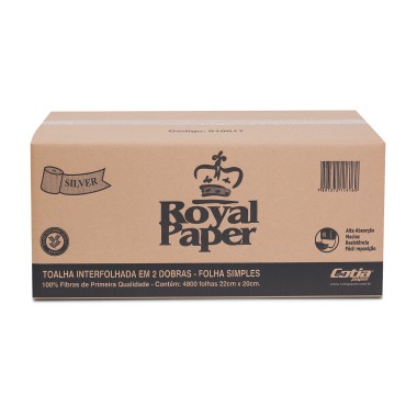 PAPEL INTERF ROYAL SILVER 100% CELULOSE CX/4800