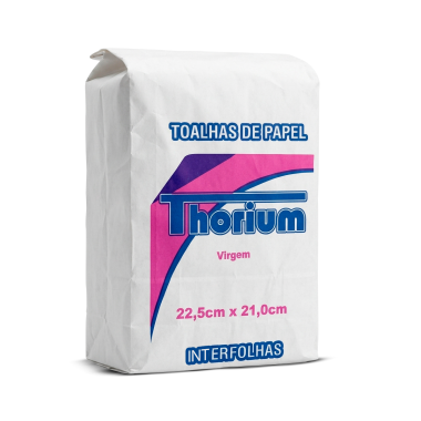Papel Toalha Interfolha 100% Celulose 22,5x21 Thorium – Extra Branco e Super Absorvente