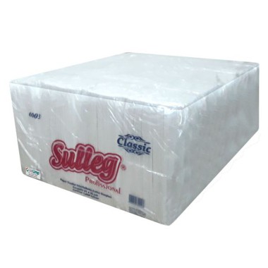 Papel toalha interfolha 100% celulose folha simples Sulleg Classic c/5000 Papel toalha interfolha 100% celulose folha simples Sulleg Classic c/5000