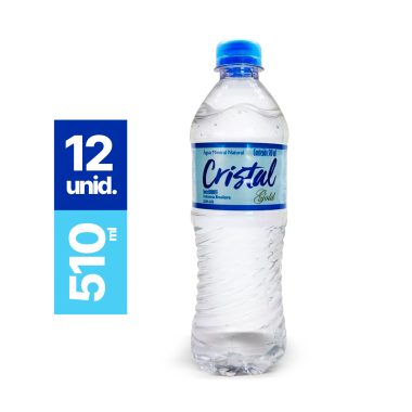 ÁGUA MINERAL CRISTAL 510 ML NATURAL PC C/12