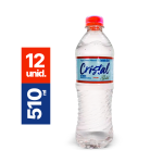 Água Mineral Cristal com Gás - 510ml (Pct. c/ 12 unidades)