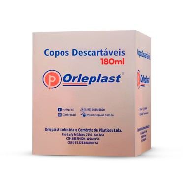 COPO 180 ML ORLEPLAST PP BRANCO C/2500 UNID COPO 180 ML ORLEPLAST PP BRANCO C/2500 UNID