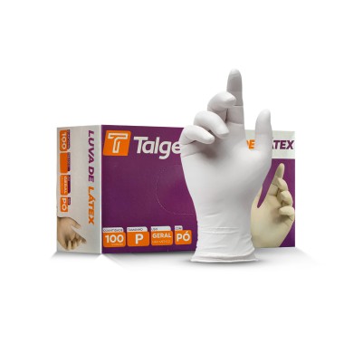 Luva de Látex Talge com Pó - Tamanho P  (100 unidades) CA 28324 Luva de Látex Talge com Pó - Tamanho P  (100 unidades) CA 28324