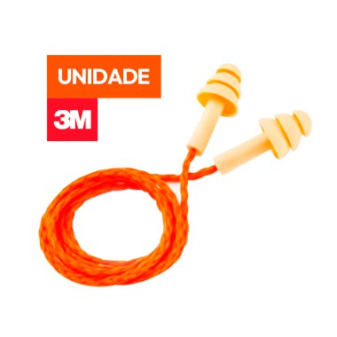 Protetor Auricular Pomp Plus com Cordão - 3M - Unidade Protetor Auricular Pomp Plus com Cordão - 3M - Unidade