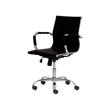 Cadeira de Escritório Stripes Diretor PU - Preta Cadeira de Escritório Stripes Diretor PU - Preta