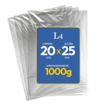 Saco Plástico de Alta Densidade Virgem - Cristal - 0,06mm - 20x25 - 1 kg