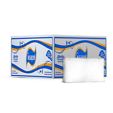 Papel Interfolha Isapel Premium Celulose 22x21 cm Cx c/4500  Papel Interfolha Isapel Premium Celulose 22x21 cm Cx c/4500
