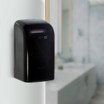 Suporte para Papel Higiênico Interfolhado Dropy Preto - Fortcom