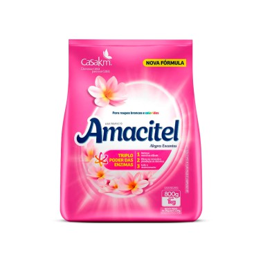 Sabão em Pó Amacitel Alegres Encantos - 800g Sabão em Pó Amacitel Alegres Encantos - 800g