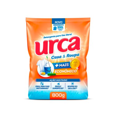 Sabão em Pó Urca Casa e Roupa - 800g Sabão em Pó Urca Casa e Roupa - 800g